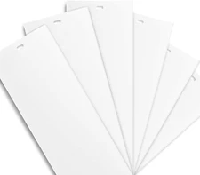 White Vertical Replacement Blinds Slats Sliding Glass Door Window (6 Pack)
