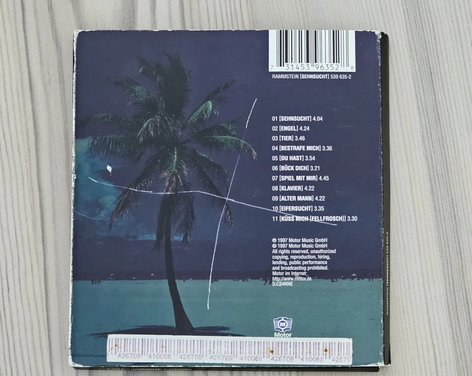 Rammstein - Sehnsucht Limited Edition 1997 CD sehr guter Zustand - Bild 2 von 2