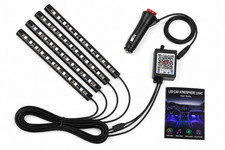 Car Led Interior Lights With Music Sync 72 Rgb Leds Bluetooth Remote Control Car Led Interior Lights With Music Sync 72 Rgb Leds Bluetooth Remote Control