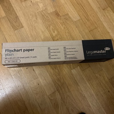 Legamaster Flipchart-Papier blanko 65,0 x 98,0 cm, 20 Blatt, 5 Blöcke