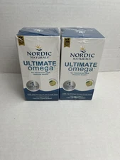 2 Nordic Naturals Ultimate Omega Lemon 1280mg Softgels 120 Count Each Exp 10/26