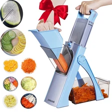 Vegetable Chopper with Adjustable Thickness - Safe Mandoline Food Slicer for ...
