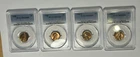 1958 D MS64 RB AND MS 65 RB LINCOLN CENT LOT / 4 COINS - 2 MS 64 AND 2 MS 65