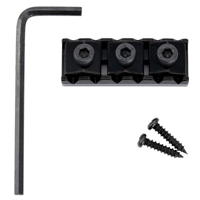 Musiclily Pro Black 42mm Steel Locking Nut For Floyd Rose Tremolo Bridge Guitar