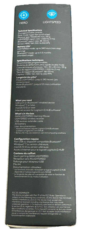 Logitech G604 Lightspeed Wireless Gaming Mouse - Image 2 of 3