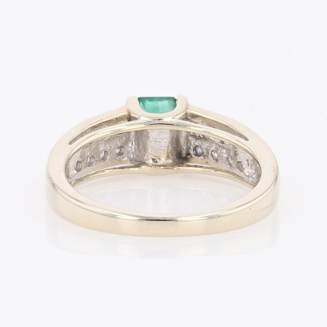 .51ctw Emerald Cut Emerald with Diamond Accents R… - image 5