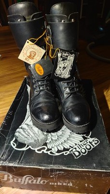 Buffalo Biker Boots Modell 2480, Gr. 40, Vintage, Goodyear-Welted
