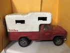 Vintage 1974 Tonka Red & White Dodge Pick Up Truck Camper Toy.