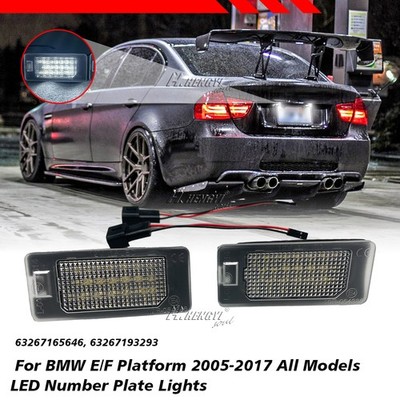 2x For BMW E90 E92 E93 E39 M3 E70 E71 X5 X6 LED License Number Plate Light Lamps