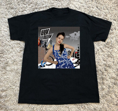 Smile - Lily Allen Black Cotton Shirt Full size S-5XL L101