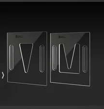 StewMac Acoustic Neck Joint Routing Templates - Set of 2 for Dovetail Neck Joint