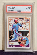Al Oliver 1983 Topps 420 PSA 8 NM-MT