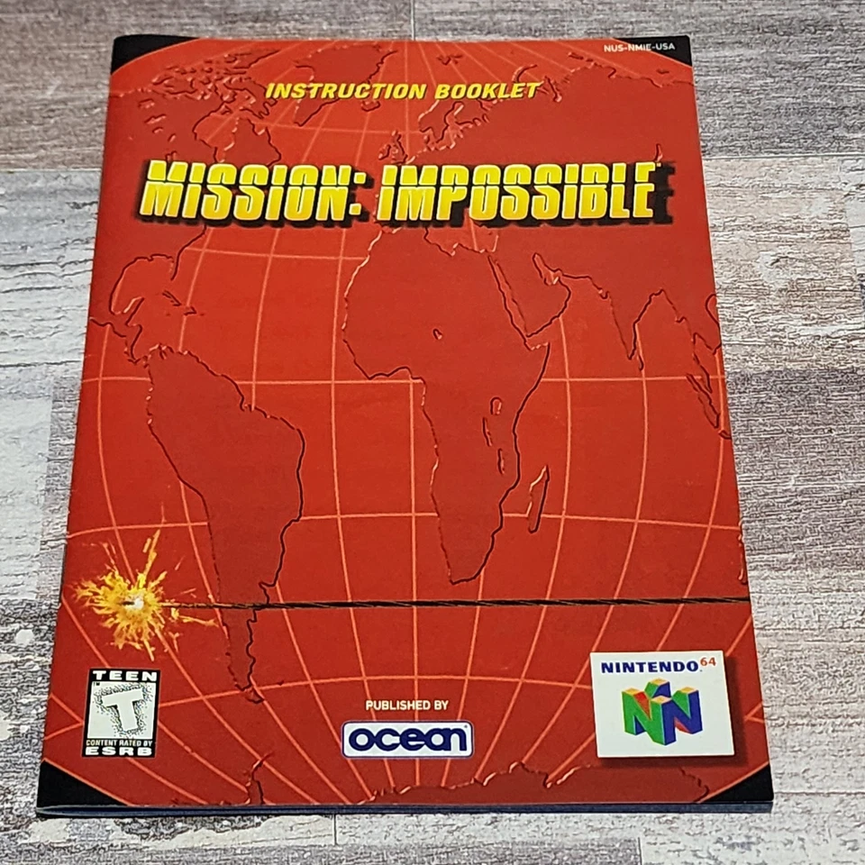 Mission: Impossible (Nintendo 64, 1998) Box Manual Complete CIB N64 - Image 2 of 4
