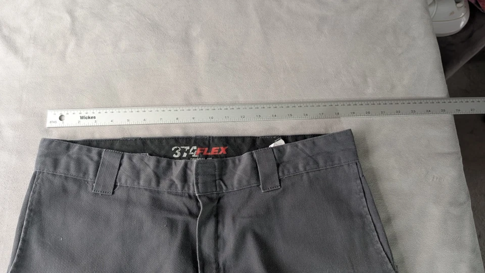 Dickies Men's Grey Straight-Leg Trousers 36 Waist, photo 3 of 5