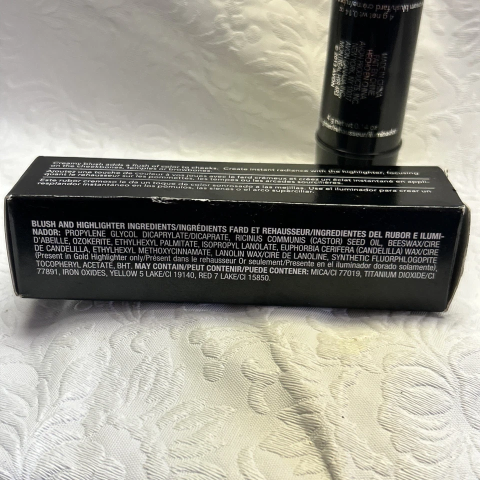 AVON CREAM BLUSH AND HIGHLIGHTER DUO F2403 - NEW NIB NOS 2 sided makeup - Image 4 of 4