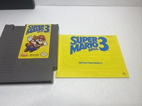 Nintendo NES Super Mario Bros 3 completo di scatola CIB 1990 autentico nastro riparazione