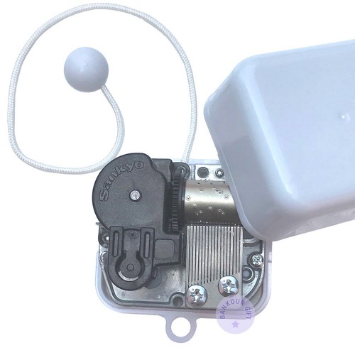 Play "Edelweiss" Pull String Cord Music Box With Sankyo Musical Movement - Picture 3 of 6
