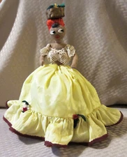 Vintage Handmade West Indies Two Complextion Topsy Turvy Doll