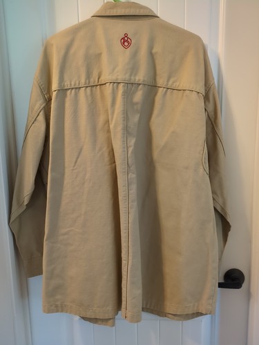 EIGHT 732 MENS LONG SLEEVE 4XL BUTTON UP SHIRT MISSING 1 ZIPPER PULLER SEE PIC - Picture 6 of 7