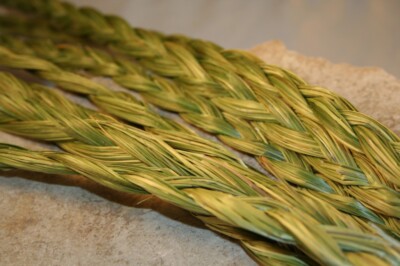 SWEETGRASS Braid ONE Organic Native American Smudge Sage Herb 19-23 Inch Incense