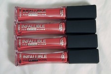 Lot of 4 L'Or al Makeup Infallible Pro Matte Lip Gloss 314 Nude Allude 0.21 oz