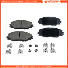 Front Ceramic Brake Pad Set For 2006-2018 Toyota RAV4 296mm Front Disc
