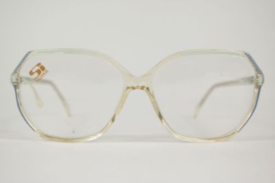 Vintage Stepper SI 41 F535 58[]14 135 Transparent oval Brille eyeglasses NOS