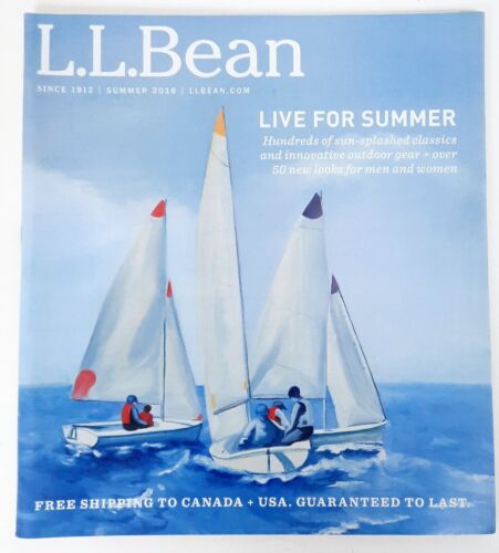 LL Bean Catalog 2016 Live For Summer Fashion Store Womens Mens Clothing Shoes - Picture 1 of 5