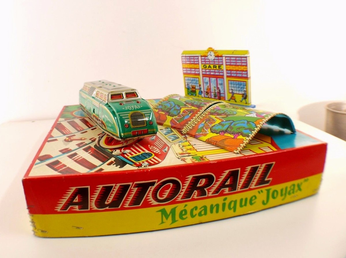 Ancien Jouet En Tôle - Locomotive Joyax - Pièce De Collection Vintage