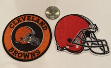 2 -CLEVELAND BROWNS vintage Style CLASSIC embroidered iron on patches 3.5"x 3"