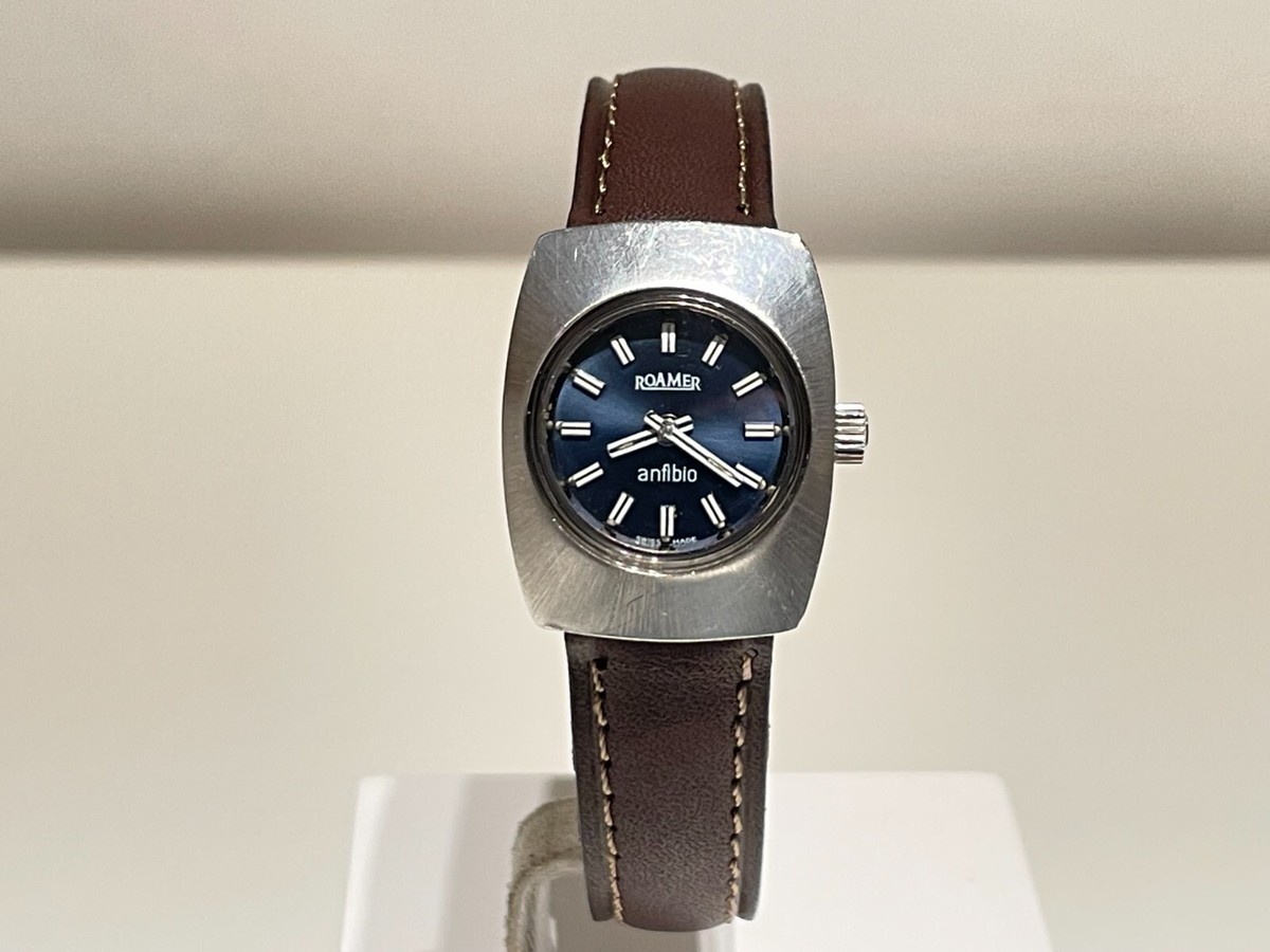 Montre Vintage Femme Roamer Mécanique - Boîtier Acier 22 Mm, Bracelet Une Pièce - Occasion Très Bon état