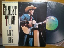 RHINO LP RECORD/ERNEST TUBB/LIVE 1965/ EX++ 1989 VINYL RARE COUNTRY
