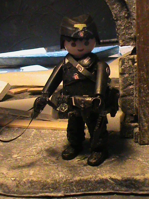 PLAYMOBIL Personnalisé Chief Petty Officer - Panzer Division Europa 1942 - Réf 0606 - Occasion