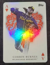 Corbin Burnes 2023 Topps Series 1 ALL ACES INSERT CARD #AA-10 Milwaukee Brewers 
