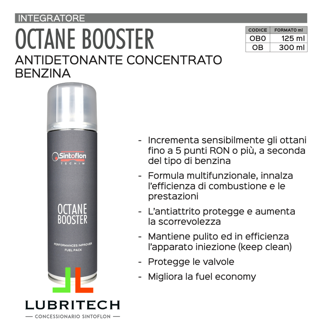 Sintoflon OCTANE BOOSTER 300 ml. pack prestazionale per benzina aumenta ottani