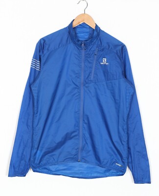SALOMON Advanced Skin Shield Lightweight Windbreaker Jacke Herren Größe L Run...