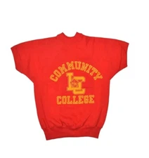 Vintage Champion Sweatshirt Mens Small 60s Running Man Short Sleeve Lehigh