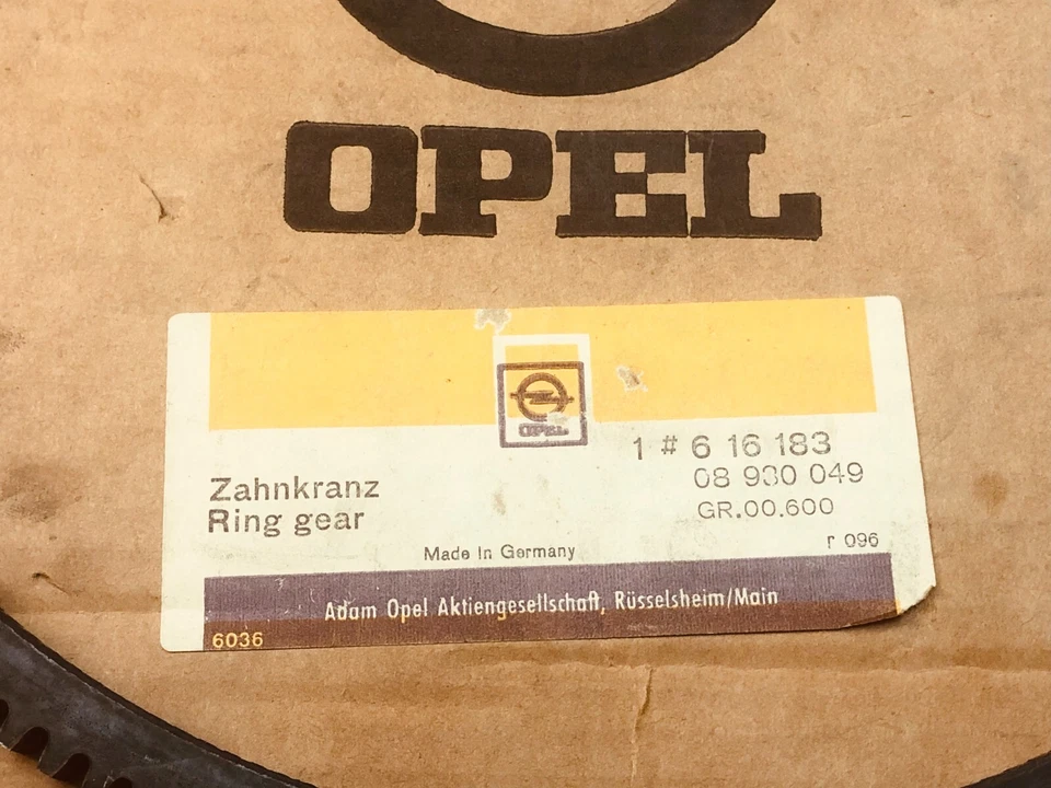 Opel Manta GT Kadett 1900 1,9 L pieza volante # 616183 original nuevo de stock Foto 2 de 2