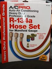 Professional Grade 6 Piece Certified A/C Pro Hose Set for Manifold Gauge