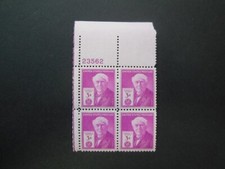 1947 #945 Thomas Edison Plate Block #23562 UL MNH OG VF