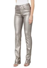 AFRM L63805 Rose Gold Murphy Mid-Rise Straight Leg Boyfriend Jeans Size 25