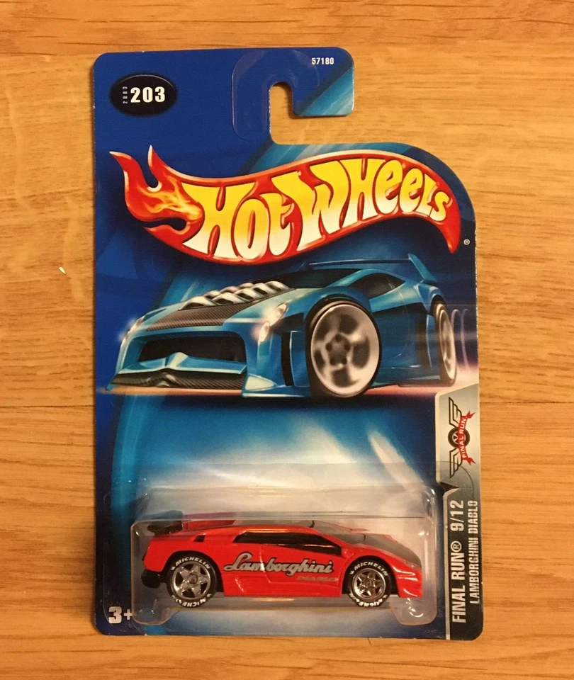 Hot Wheels #203 Final Run LAMBORGHINI DIABLO Super CUSTOM Real Rider Wheel Swap - Image 3 of 4