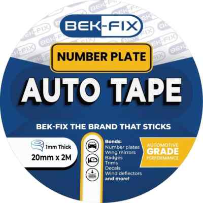 Nummernschild doppelseitiges Klebeband Schaumstoff Pads selbstklebend Rolle schwarz Klebeband