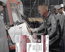 Signed John Glenn color 8x10 Autographed   JSA Cert.#F68364