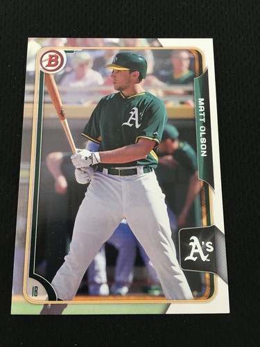 MATT OLSON ROOKIE BOWMAN 2015 ATLANTA BRAVES RC BASEBALL CARD EBay
