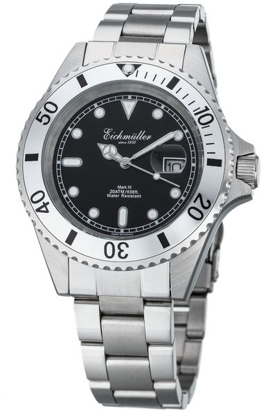 EichmüLler Taucher Herrenuhr Mit Datumsanzeige, DrehlüNette Und Leuchtindex-image