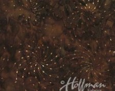 Hoffman Batiks Fabric - Bali Batik - Q2120-253 Havana Ditsy Spiral