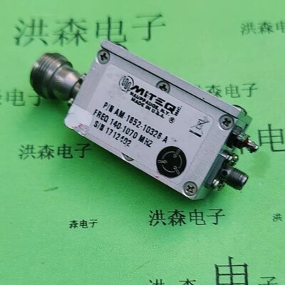 1PC MITEQ AM-1652-10328 0.5-2GHz 40dB 10dBM N/SMA RF microwave amplifier