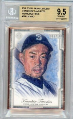 2019 Topps Transcendent Ichiro Franchise Favorites #d 66/100 BGS 