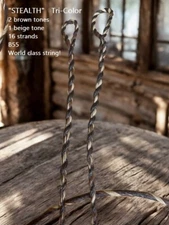 Flemish Twist Bowstring / "STEALTH" tri-color B55 / CHOOSE STRING LENGTH $18.95